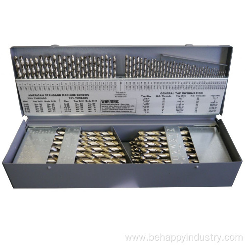 Diamond Core Drill Bit Set in Metal Case